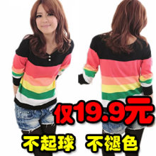 韩国代购新款春韩版女装复古修身短款低领打底毛衣线衣服现货潮