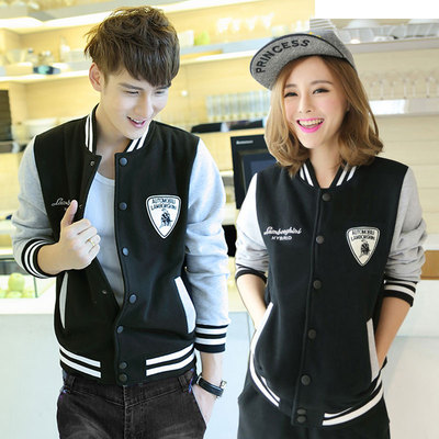 春装新款韩版<em>棒球服女薄</em>款卫衣外套情侣装春装