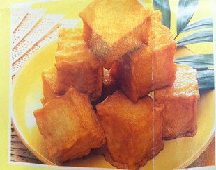  台湾 冷冻水产  散装鱼类制品 澳门豆捞首选 鳕鱼豆腐 500g装