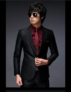  新款 韩版修身男 时尚休闲套装 男士礼服西服 男 西服套装