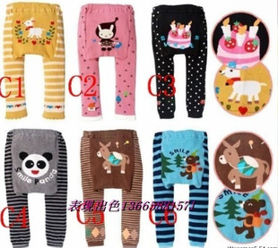  新款儿童造型九分打底裤子 宝宝动物大PP裤，婴儿可爱大PP裤子