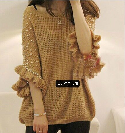 【图】木耳<em>花边</em>针织<em>毛衣</em>价格 木耳<em>花边</em>针织毛