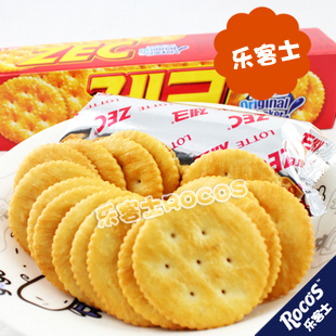  B韩国原装进口 乐天杰克咸味饼干100g【150】