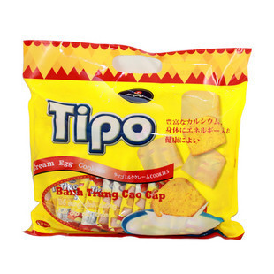  正宗越南进口TIPO白巧克力面包干 300克 丰灵中文版