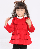 淘宝购物女童<em>大衣</em>雅童小铺 <em>橘红色</em>羊毛<em>大衣</em> 秋