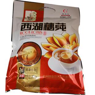  杭州特产醇香园精致桂花西湖藕莼320克（藕粉）