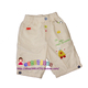 杏色勾针小熊中裤