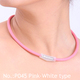 P045韩国泊莉恩玩美负离子能量环项圈粉链白字