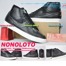 专柜正品 耐克高帮男鞋 Nike Blazer <span class=H>HTM</span>藤元浩牛皮板鞋 潮鞋