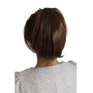 Wig hair comb-flower head coil hair ponytail short Masson girls feet clip wig