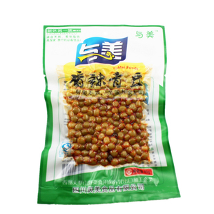  正宗四川特产 新休闲一族 素食小吃 与美 香辣青豆80g/袋