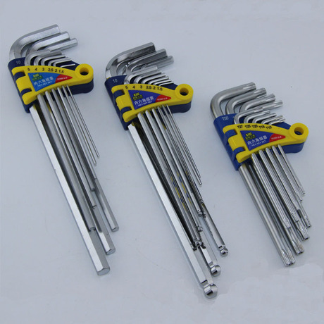 铬钒钢S2合金钢平头球头中孔梅花六棱九件套