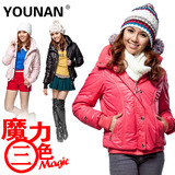 2011女装秋冬装新款棉衣女款 加厚潮流韩版修身女式棉衣服花苞领