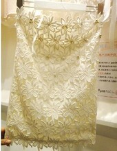 韩国 &hellip;小甜美 2012 超美蕾丝花朵花边手工串珍珠镂空小吊带背心