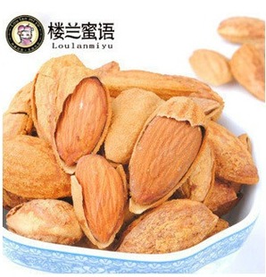  楼兰蜜语新疆特产零食坚果皇后干果椒盐薄皮巴旦木壳1000克 包邮