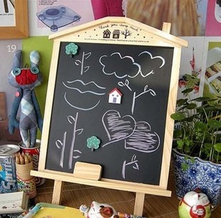 Chalet Hanging type Dual use blackboard Message boards Blackboard Small house Scaffolding blackboard colour chalk Eraserin the Electronic Dictionary/Electronic paper book/Stationery , Teaching demonstration/Display notices supplies , Blackboard category - from Buy2taobao.com to provide professional Taobao agent buy service