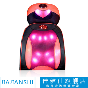 佳健仕超级组合全能 加热 按摩垫 按摩器正品 颈部 腰部 按摩靠垫