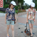 2012新款夏装韩版潮女式花衬衫时尚碎花雪纺长袖衬衣女装特价秒杀