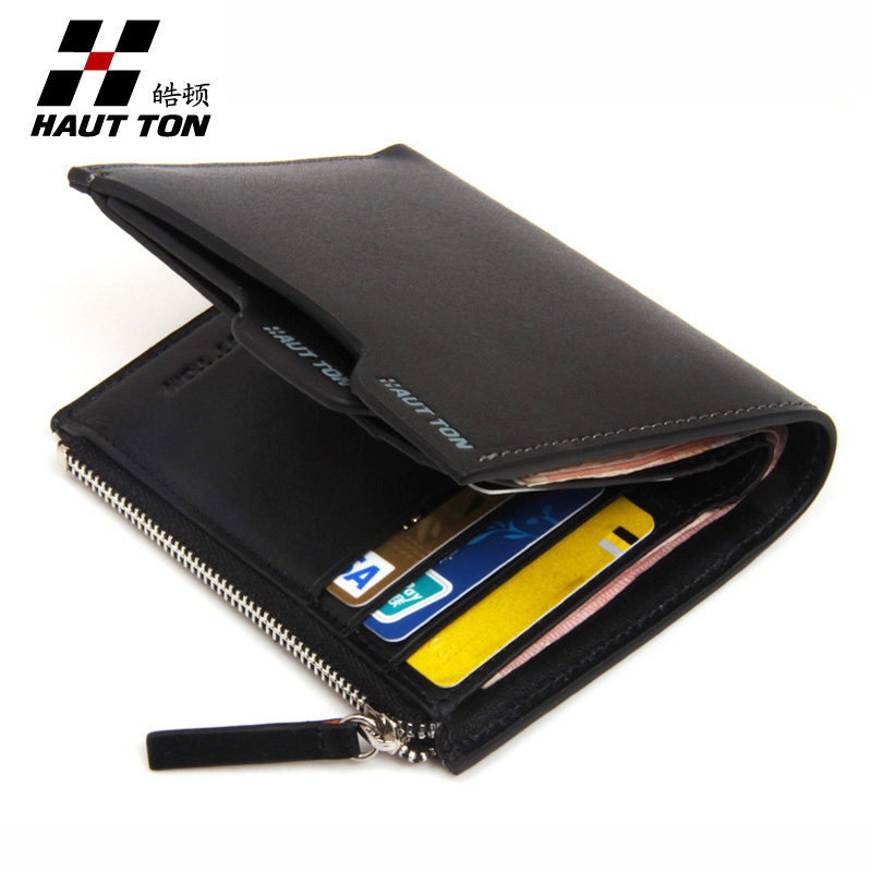 Hautton/Hao leather multi-functional men's wallets men's leather wallet purse authentic