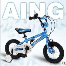 Aing/爱音12寸/14寸/16寸高档铝合金儿童自行车,蓝色精灵
