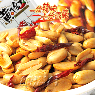 正宗黄飞鸿麻辣花生210g克 黄飞红香酥辣椒花生豆 下酒/休闲零食