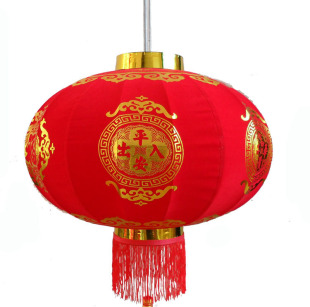  江浙沪包邮 植绒面料 烫金工艺 大红灯笼 乔迁灯笼 春节灯笼