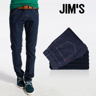  吉牡jims秋季新品男韩版潮男装英伦修身经典版牛仔裤JEA1329756