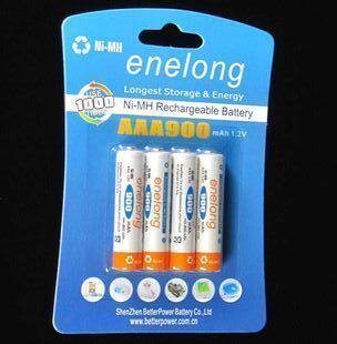 倍特力enelong 7号900mAh低自放 7号充电电池 镍氢充电电池
