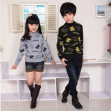 2011冬款贝蕾地 女童中领 <em>圆领毛衣</em> 全棉线衣 