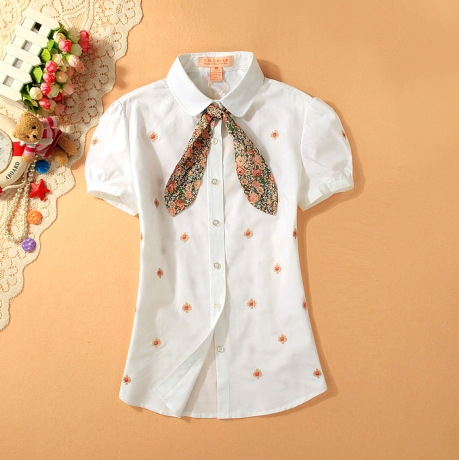 【会员疯抢团】夏装公主时尚女衬衣日系甜美衬