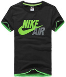 耐克AIR男短袖专柜正品nike男士圆领短袖T恤衫半袖无袖纯棉 黑色