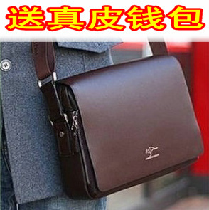  男士单肩包真皮皮背包/男生男式牛皮包包斜挎包/澳洲袋鼠正品男包