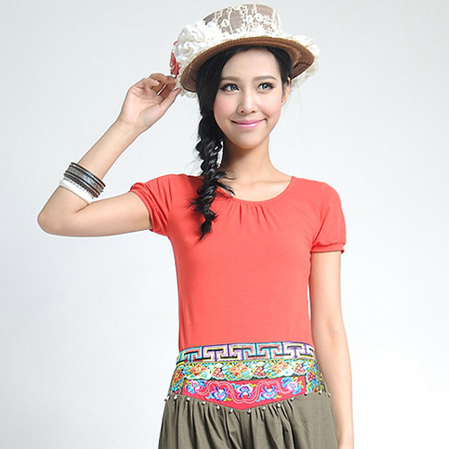 学院风可爱西瓜红...