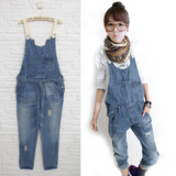 淘宝聚划算购物牛仔背带裤背带裤女2012新款