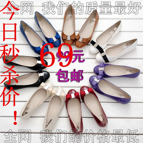RV方扣 春季经典<em>蝴蝶结女鞋</em> SF菲家平底女鞋