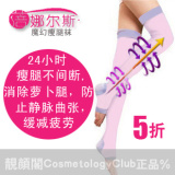 [W2] 意大利瘦腿袜  燃脂瘦腿 蓓娜尔斯睡眠露趾袜