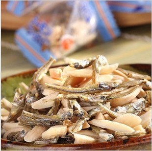  日本进口 でん六 天六杏仁小鱼干80g大包(100g) 补钙 大包