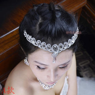 希腊女神！结婚纱配饰新娘饰品韩式合金皇冠头饰水钻饰品额饰发饰