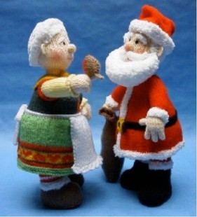 大师作品 毛线编织玩偶 圣诞老爷爷 老奶奶夫妻 图解教程-淘宝网