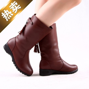  新品包邮新冬款女鞋正品女靴女短靴流苏厚底马丁靴女雪地靴子