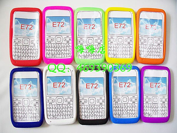 加厚型E72硅胶套 诺基亚E72保护套 E72手机套