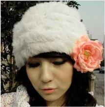 vivi 莉娜 100%真兔毛帽子 冬天手工兔毛帽皮草帽 <span class=H>毛毛</span>帽 女 韩版