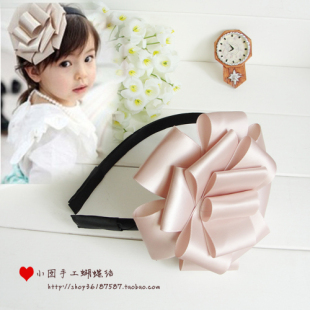  小囡手工蝴蝶结发夹儿童发饰少女发饰发箍 发带工流行发饰品韩国