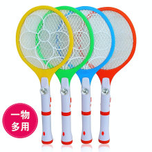 天霸电蚊拍 充电式电池 大天网面灭蚊拍正品 带手电筒苍蝇拍 送礼