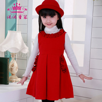 ffsmile童装<em>女童</em>2014<em>春秋</em>装<em>连衣裙</em>韩版新款条