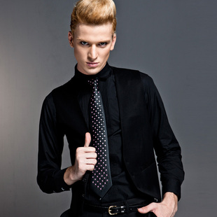 【无像】原创男装设计品牌 黑色麻料单粒扣无