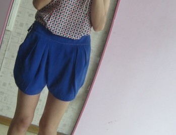 百家好<em>BASIC HOUSE</em> 雪纺HMPT325E 灯笼短