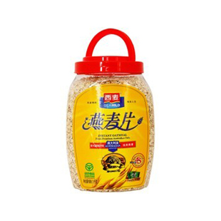  淘金币 西麦 即食纯燕麦片 桶装 1000g
