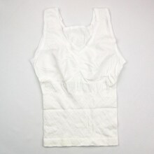 三皇冠 IREAN艾恋美体塑身背心 3D有型柔软贴合 无缝背心 白色808