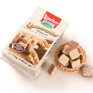  奥地利进口零食 莱家Loacker粒粒威化饼干 提拉米苏口味 进口食品